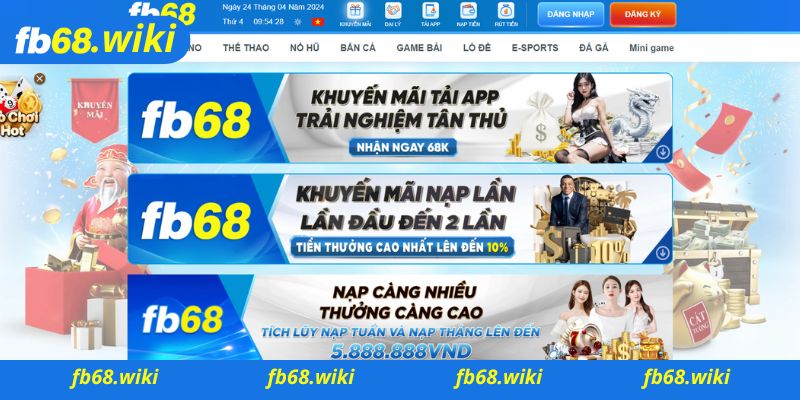 Những chương trình khuyến mãi cực hấp dẫn chỉ có tại FB68 